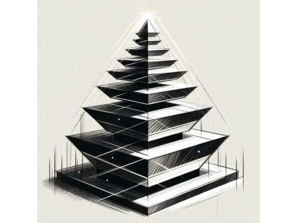 A Charcoal Sketch: Modern Christmas Illustrations