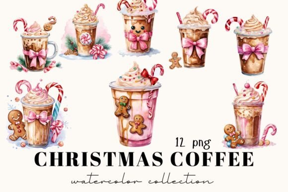 Christmas Ice Coffee Illustrations Review