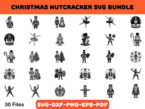 Christmas Nutcracker SVG Bundle: Festive Illustrations