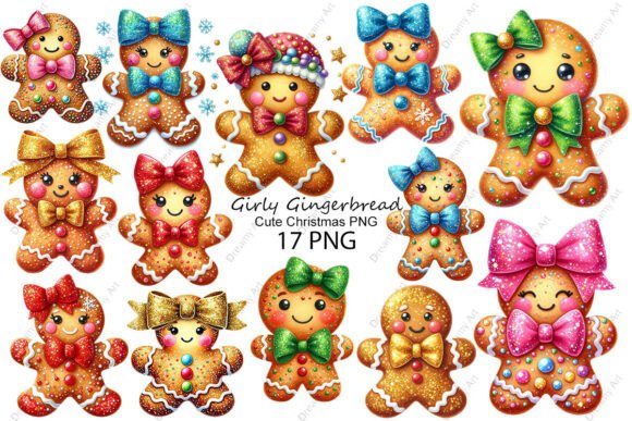 Cute Christmas Girly Gingerbread PNG: A Brand Review