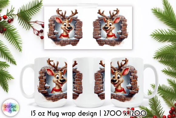 Cute Christmas Reindeer Mug Wrap: A Designer’s Review