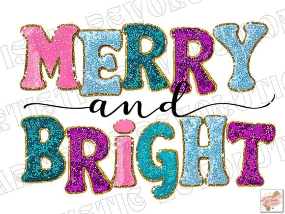 Glitter Christmas PNG: Bright Illustrations