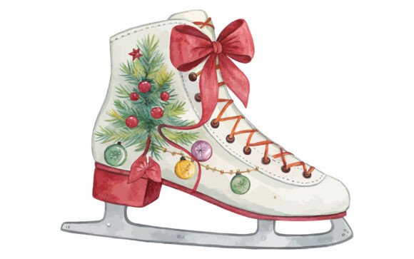 Hand Drawn Watercolor Christmas Decorate Illustrations