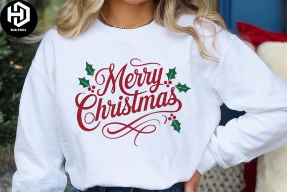 Merry Christmas SVG & Mistletoe Sign Illustrations