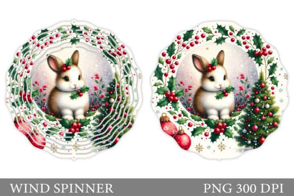 Review: Christmas Bunny Wind Spinne Sublimation Illustrations