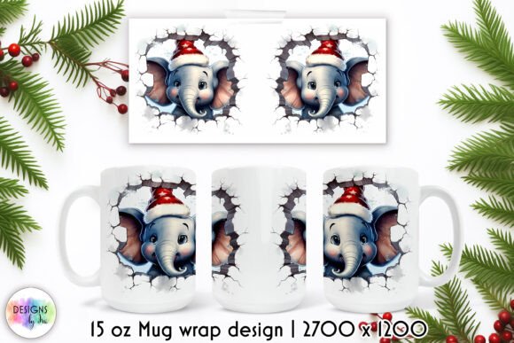 Review: Christmas Funny Mug Wrap, Cracked Wall Illustrations