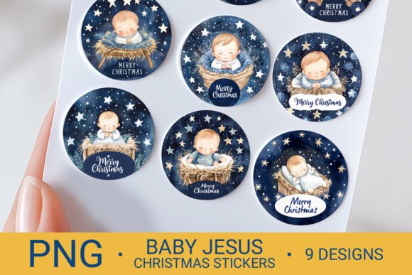 Review: Christmas Stickers Christian Jesus PNG for Illustrations