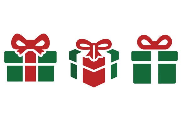 Reviewing Christmas Gift Box Vector Illustrations