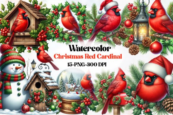 Reviewing Christmas Red Cardinal Clipart Illustrations