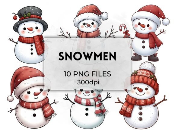 Reviewing Christmas Snowman Clipart Illustrations