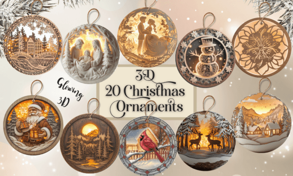 Reviewing the 3D Christmas Ornament 20 Glowing PNG