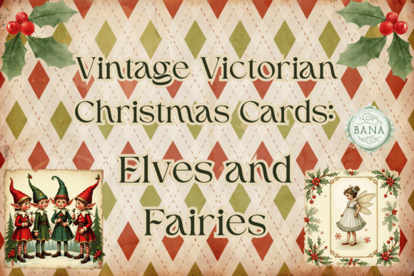 Vintage Christmas Elves & Fairies Illustrations